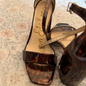 Sam Edelman Tortoise block Heels. Size 8.5.